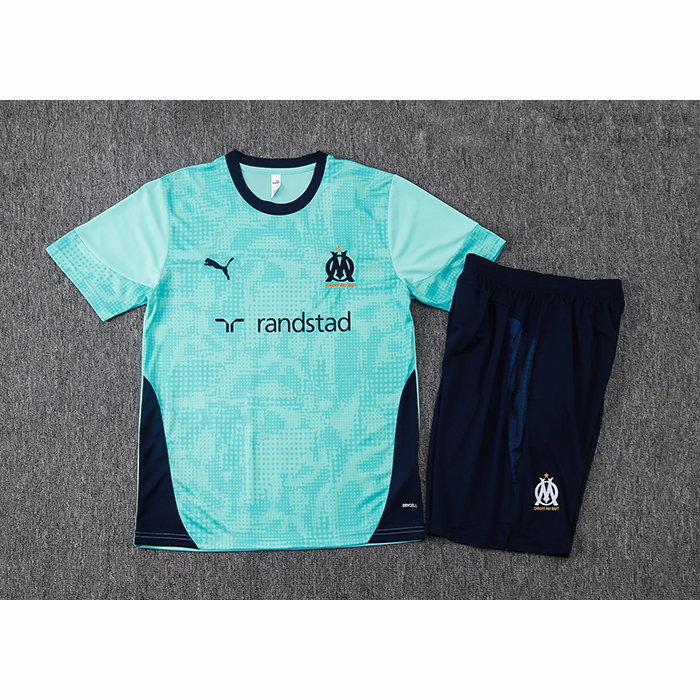 Chandal del Olympique Marsella Manga Corta 25-26 Verde - Pantalon Corto